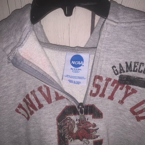 NCAA Gray and Red University Hoodie - Picture 2 of 3